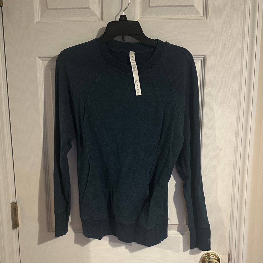 Lululemon Athletica Deep Teal Crew Neck Sweater